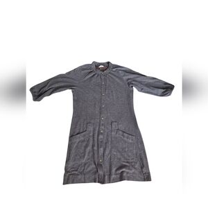 Free People Brown Button Up Pocket Dress Size M